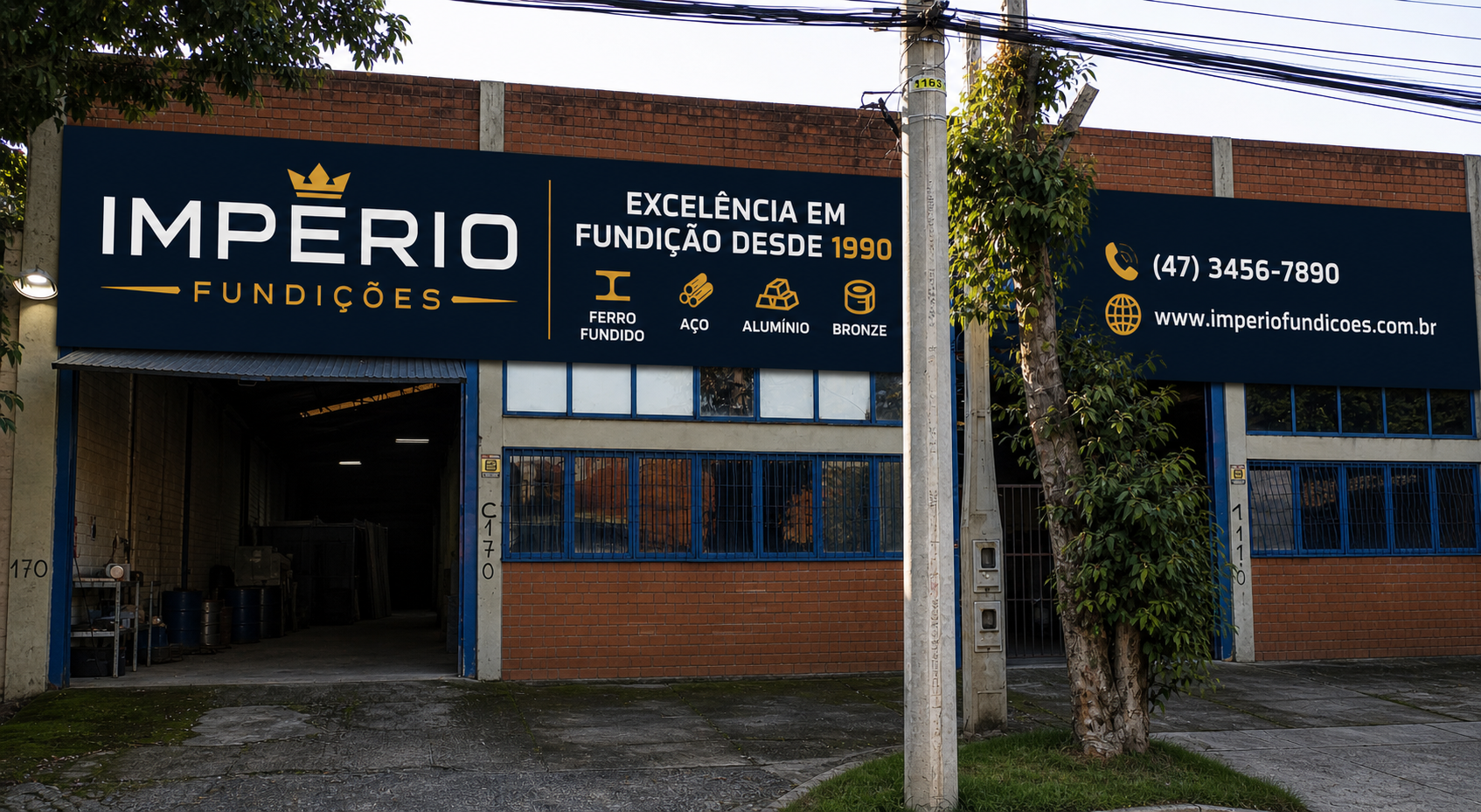 Pátio industrial da Império Fundições